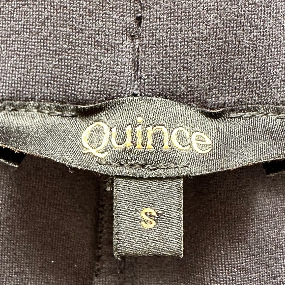 Quince NWOT Ultra-Stretch Ponte Flare Leg Pants Women’s Navy Size S - Picture 5 of 7